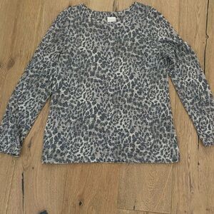 Chico's Animal Print Knit Top